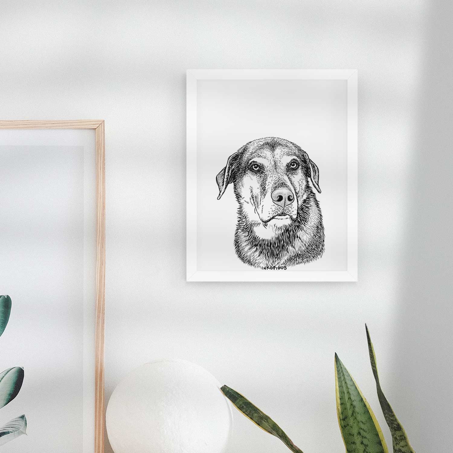 Lobo the Shepherd Mix Art Print