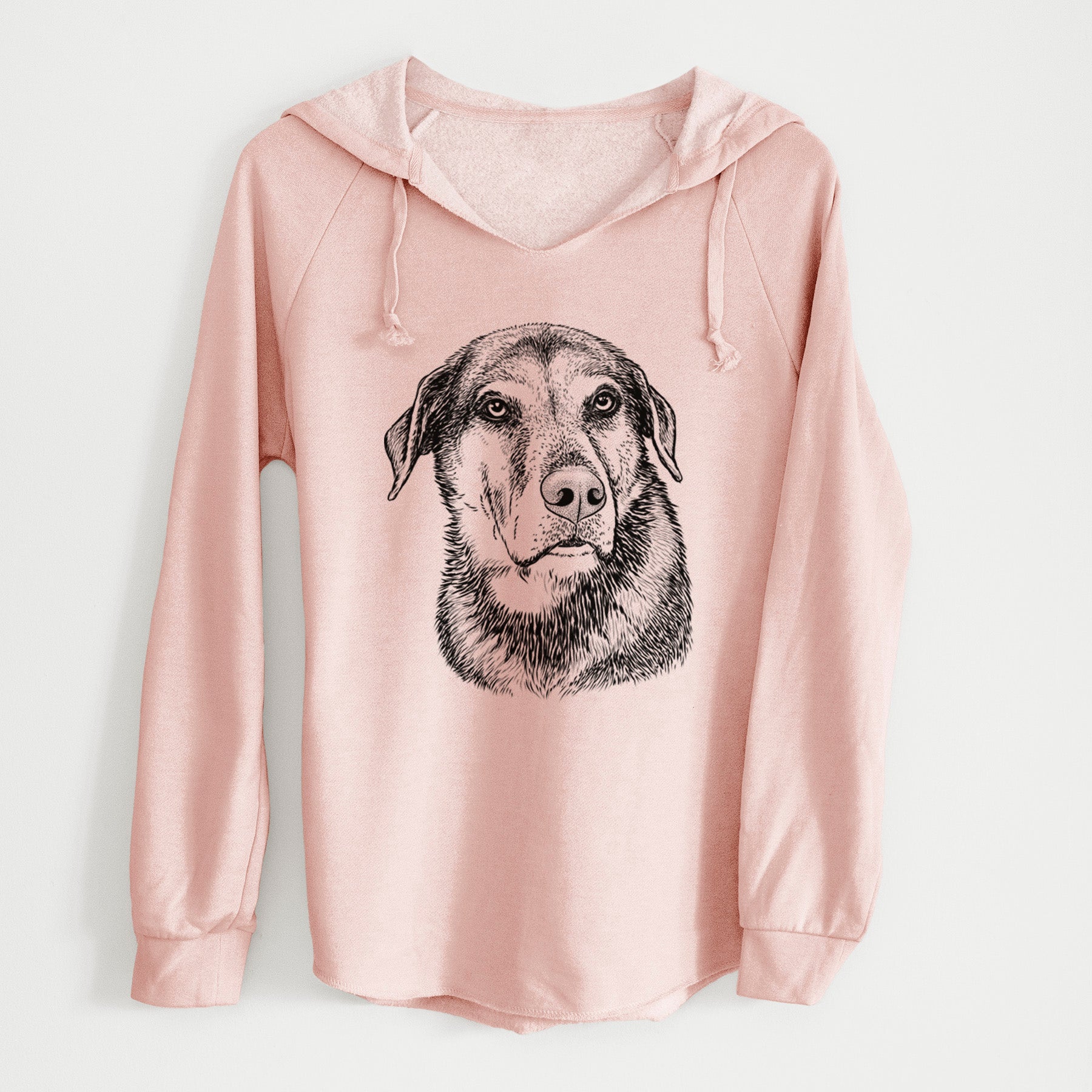 Bare Lobo the Shepherd Mix - Cali Wave Hooded Sweatshirt
