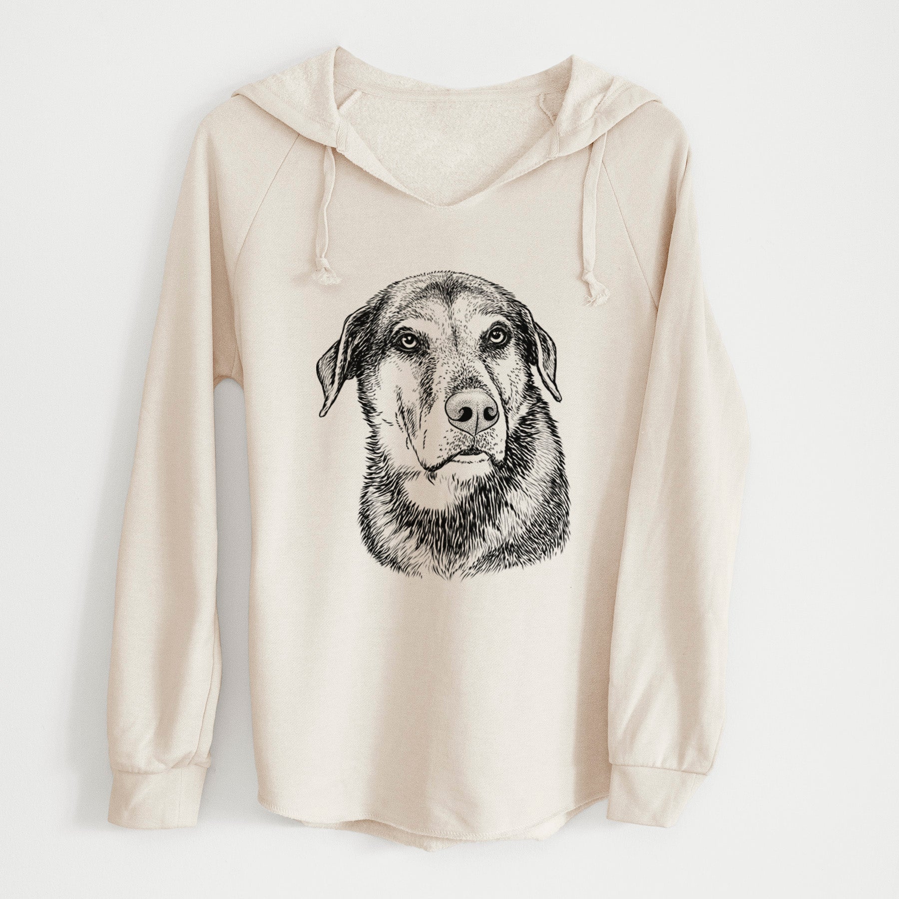 Bare Lobo the Shepherd Mix - Cali Wave Hooded Sweatshirt