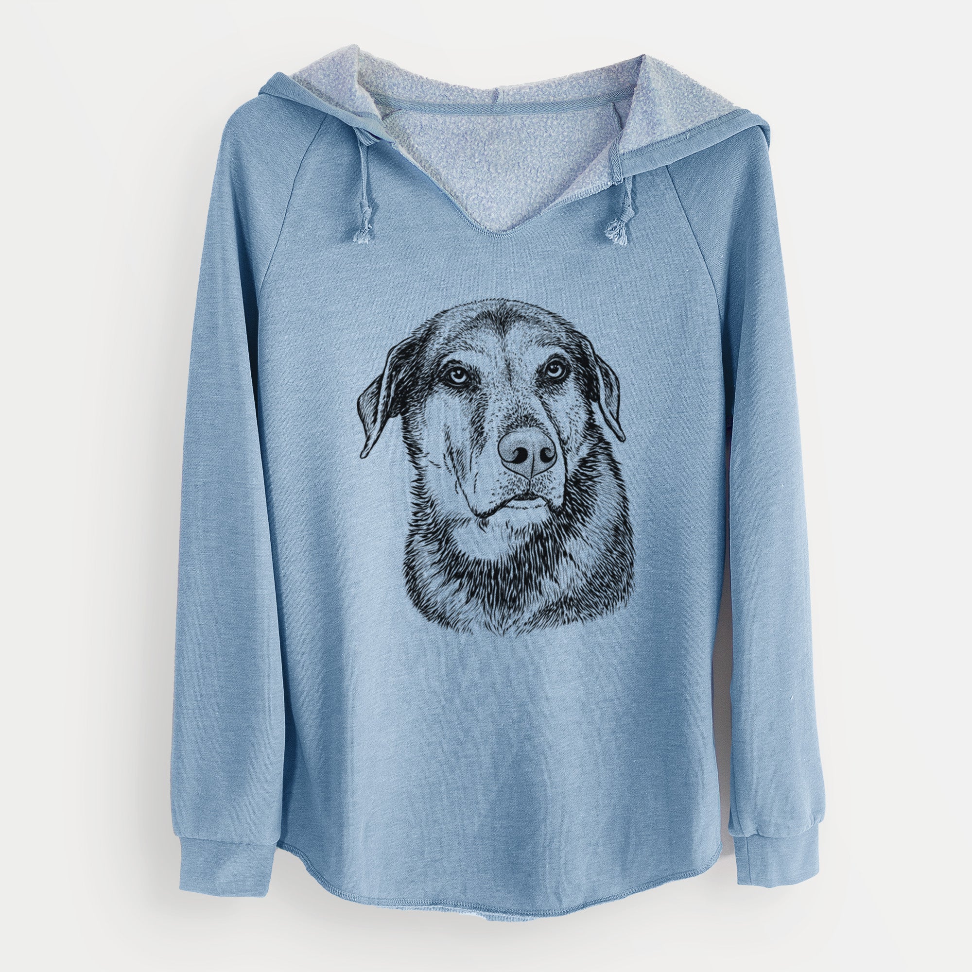 Bare Lobo the Shepherd Mix - Cali Wave Hooded Sweatshirt