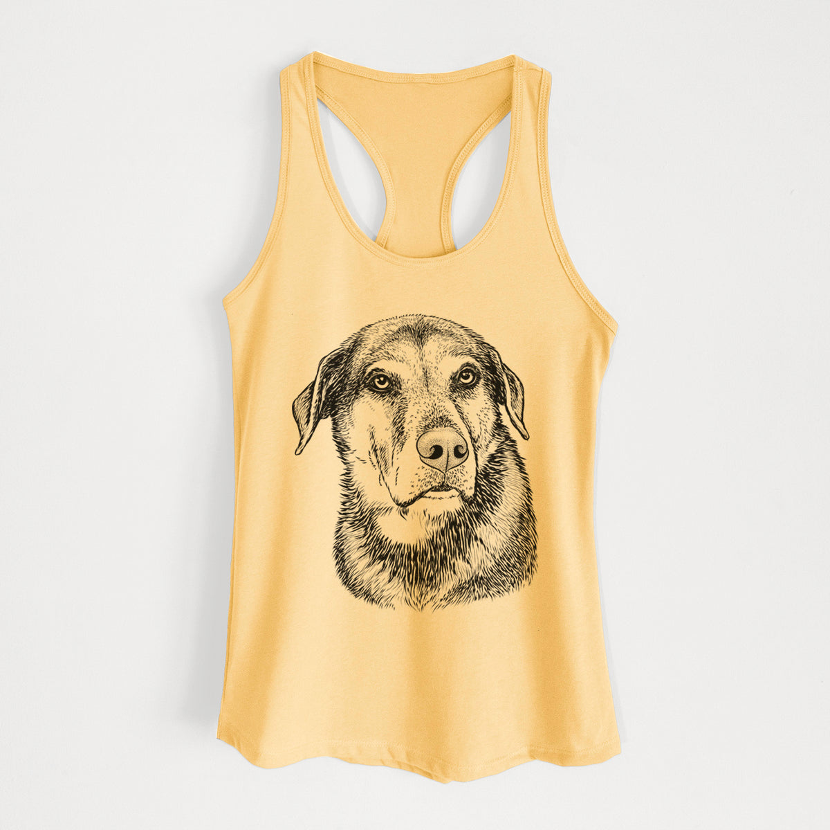 Lobo the Shepherd Mix - Women's Racerback Tanktop