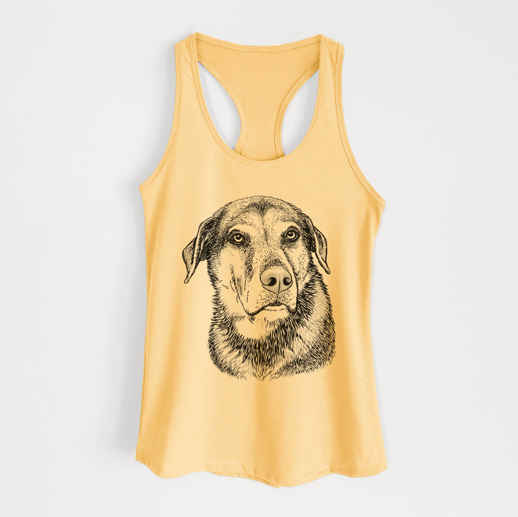 Lobo the Shepherd Mix - Women's Racerback Tanktop