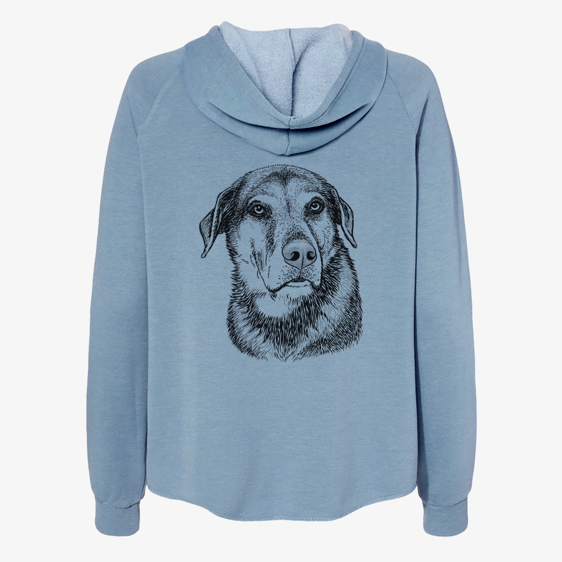 Lobo the Shepherd Mix - Women's Cali Wave Zip-Up Sweatshirt