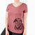 Lobo the Shepherd Mix - Women's V-neck Shirt