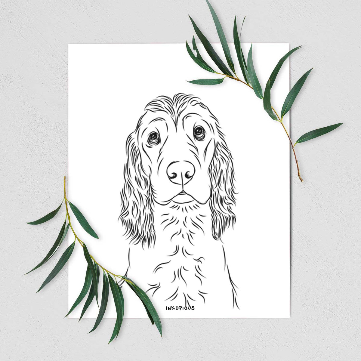Logan the Cocker Spaniel Art Print