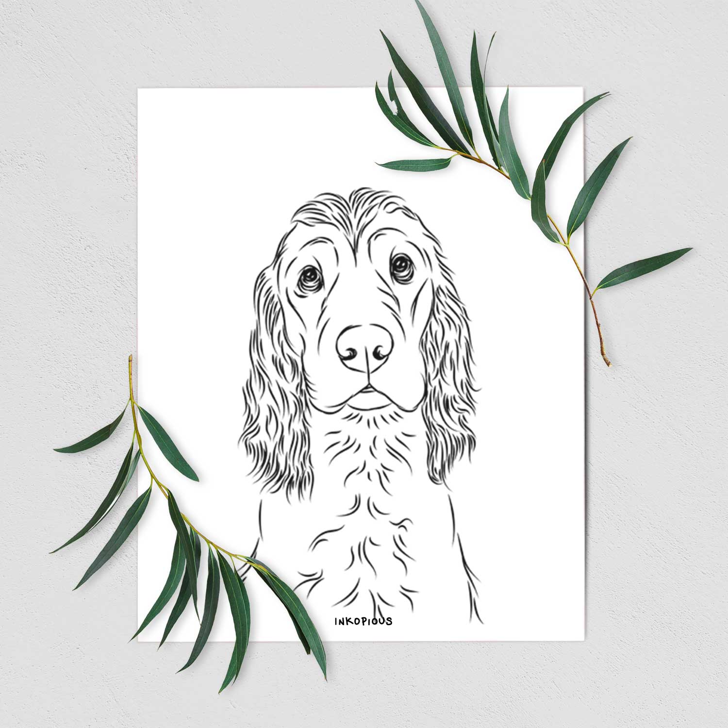 Logan the Cocker Spaniel Art Print
