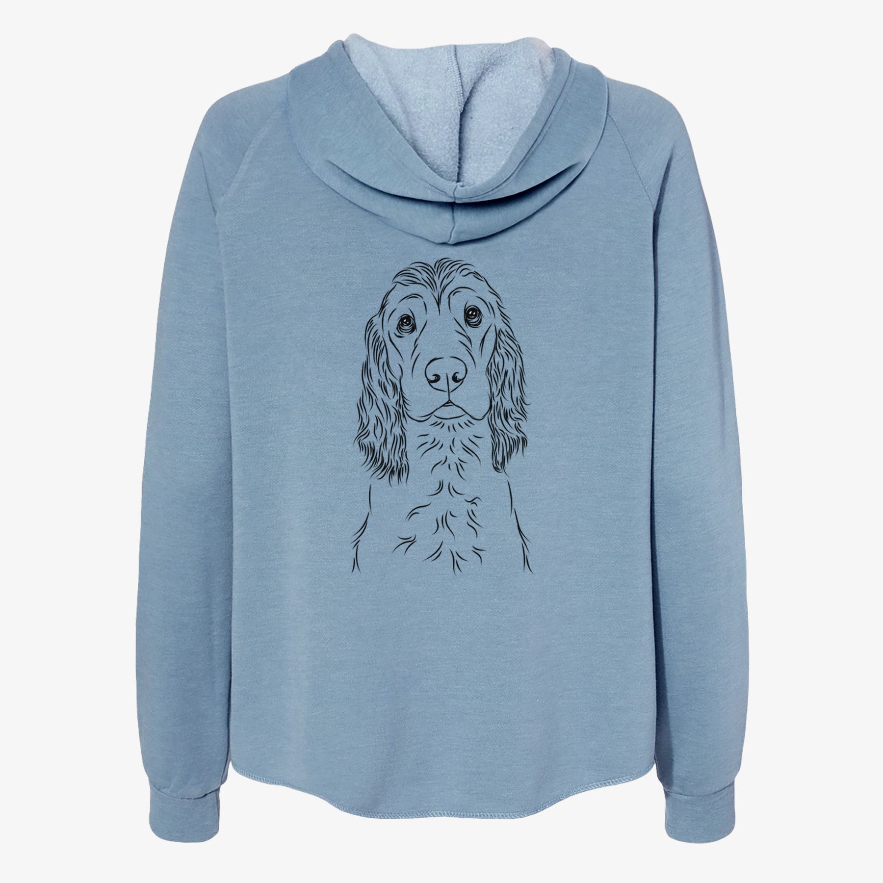 Logan the Cocker Spaniel - Women's Cali Wave Zip-Up Sweatshirt