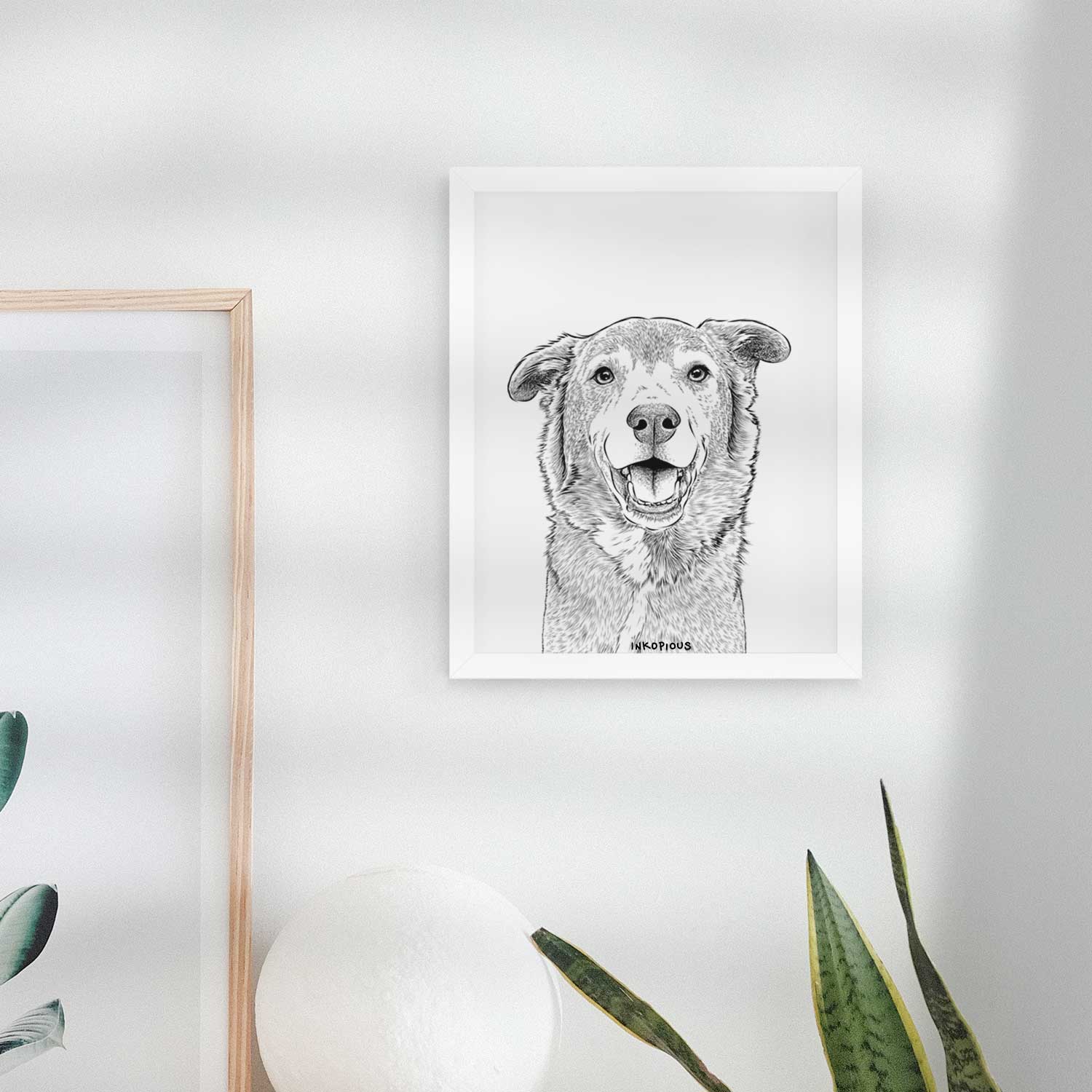 Logan the Rescue Mutt Art Print