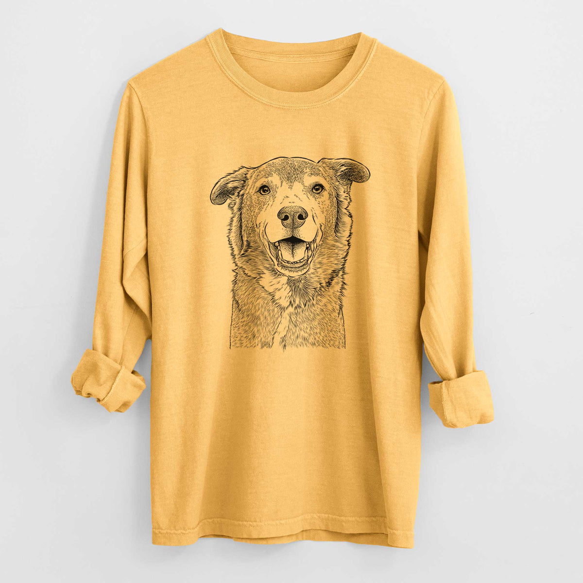 Bare Logan the Rescue Mutt - Heavyweight 100% Cotton Long Sleeve