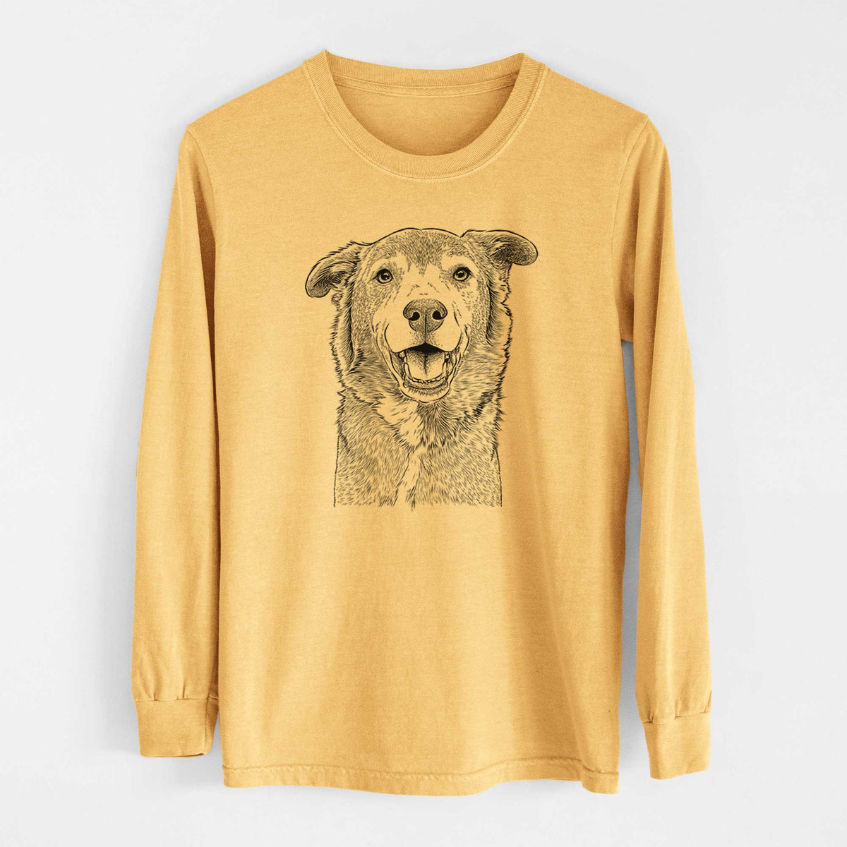 Bare Logan the Rescue Mutt - Heavyweight 100% Cotton Long Sleeve