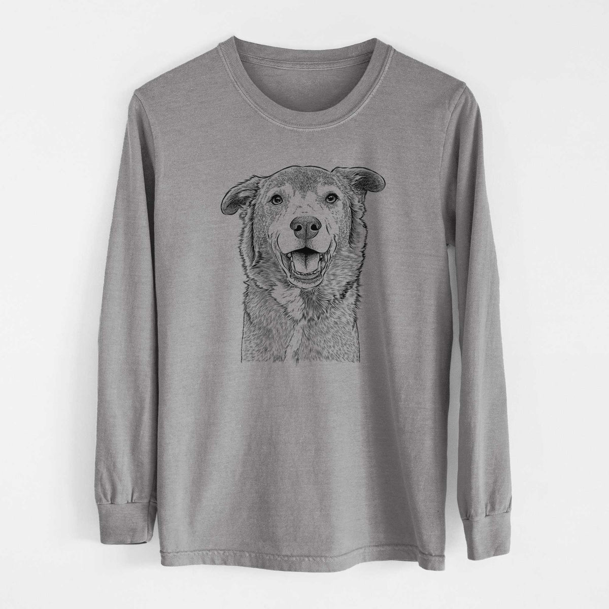Bare Logan the Rescue Mutt - Heavyweight 100% Cotton Long Sleeve