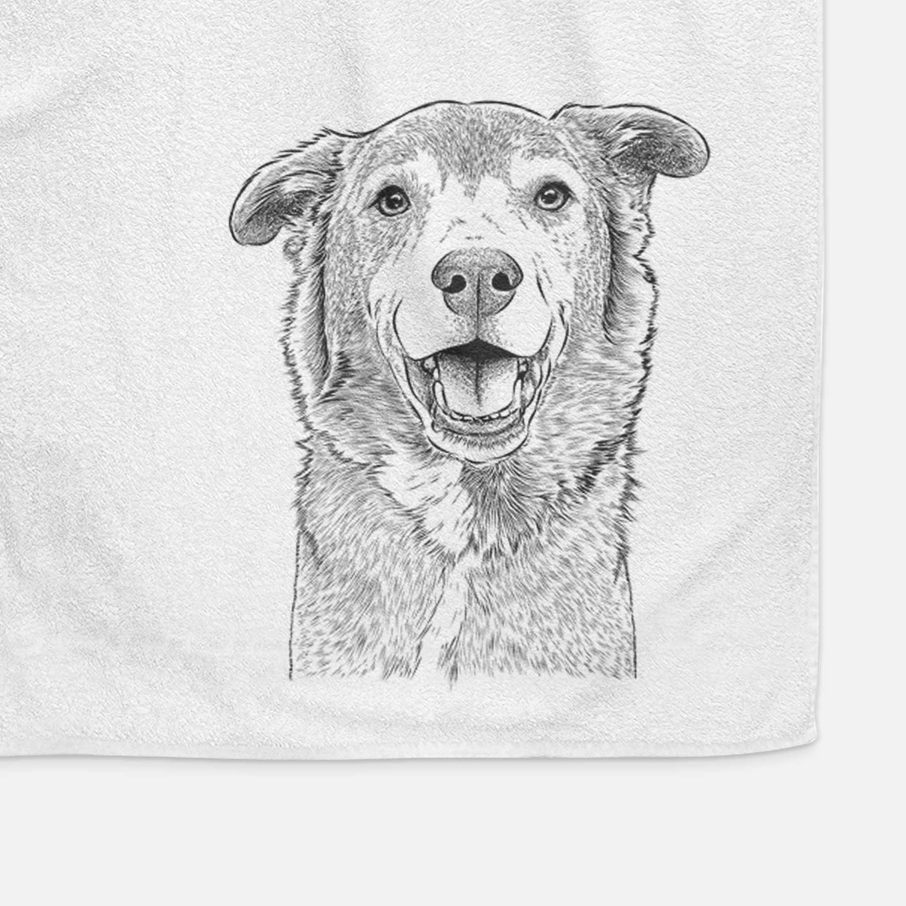 Logan the Rescue Mutt Decorative Hand Towel