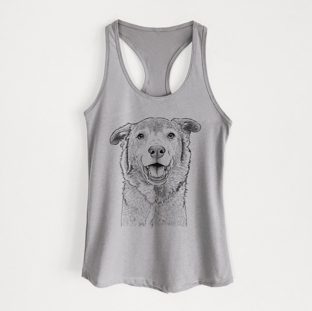 Logan the Rescue Mutt - Women&#39;s Racerback Tanktop