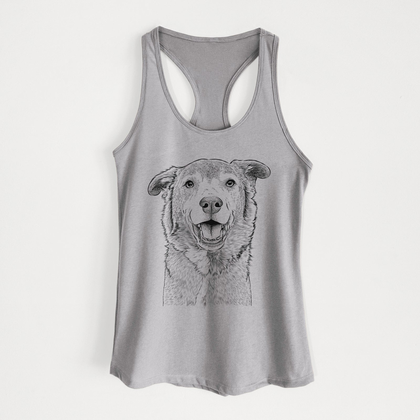 Logan the Rescue Mutt - Women's Racerback Tanktop