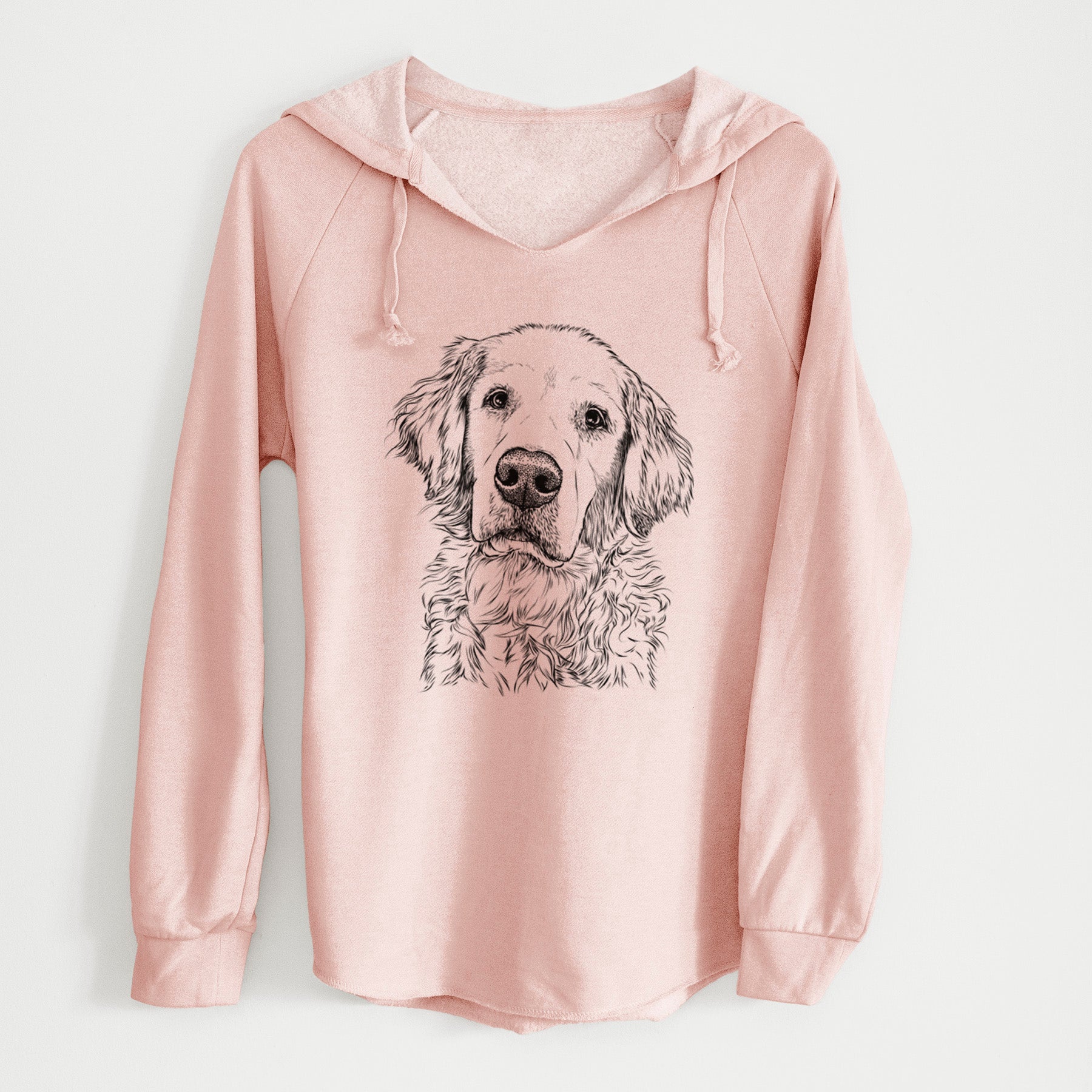Bare Loganator the Golden Retriever - Cali Wave Hooded Sweatshirt