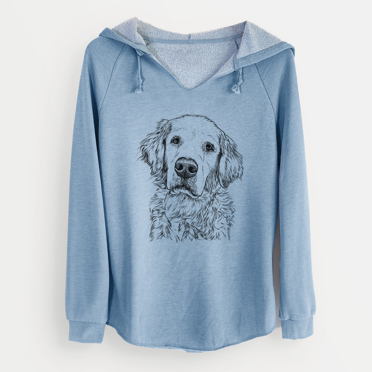 Bare Loganator the Golden Retriever - Cali Wave Hooded Sweatshirt