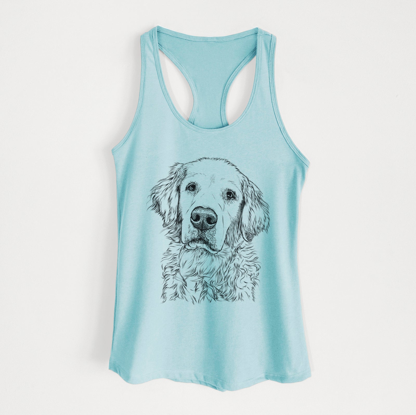 Loganator the Golden Retriever - Women's Racerback Tanktop