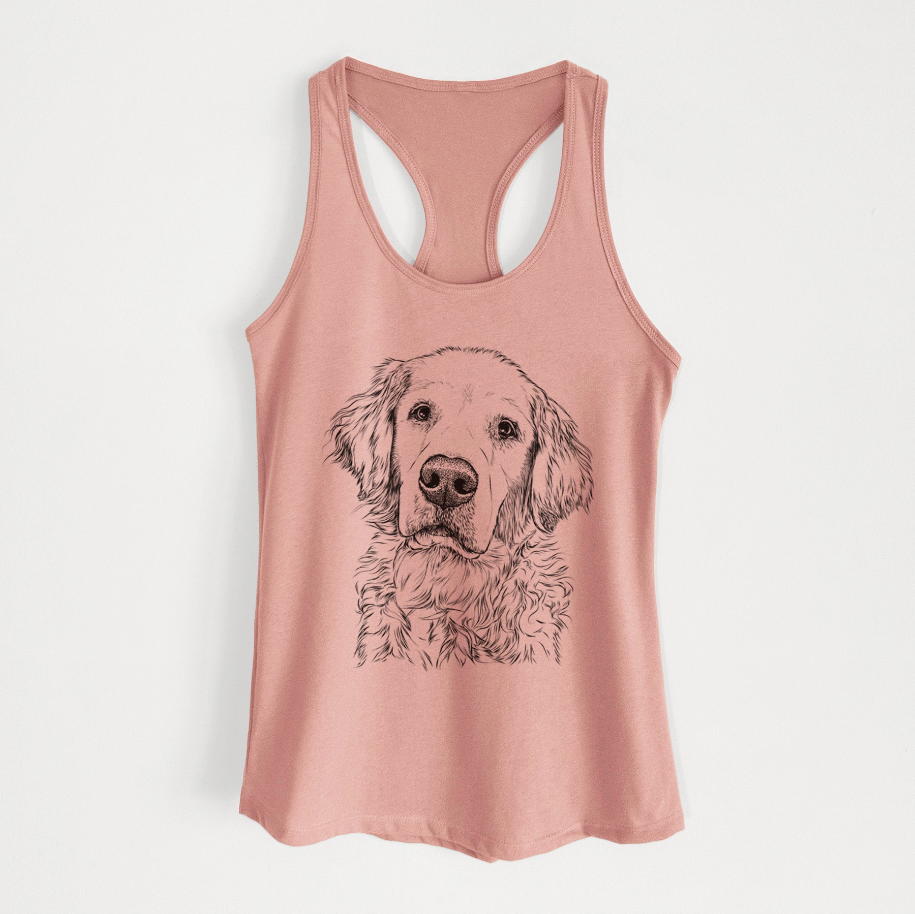 Loganator the Golden Retriever - Women's Racerback Tanktop