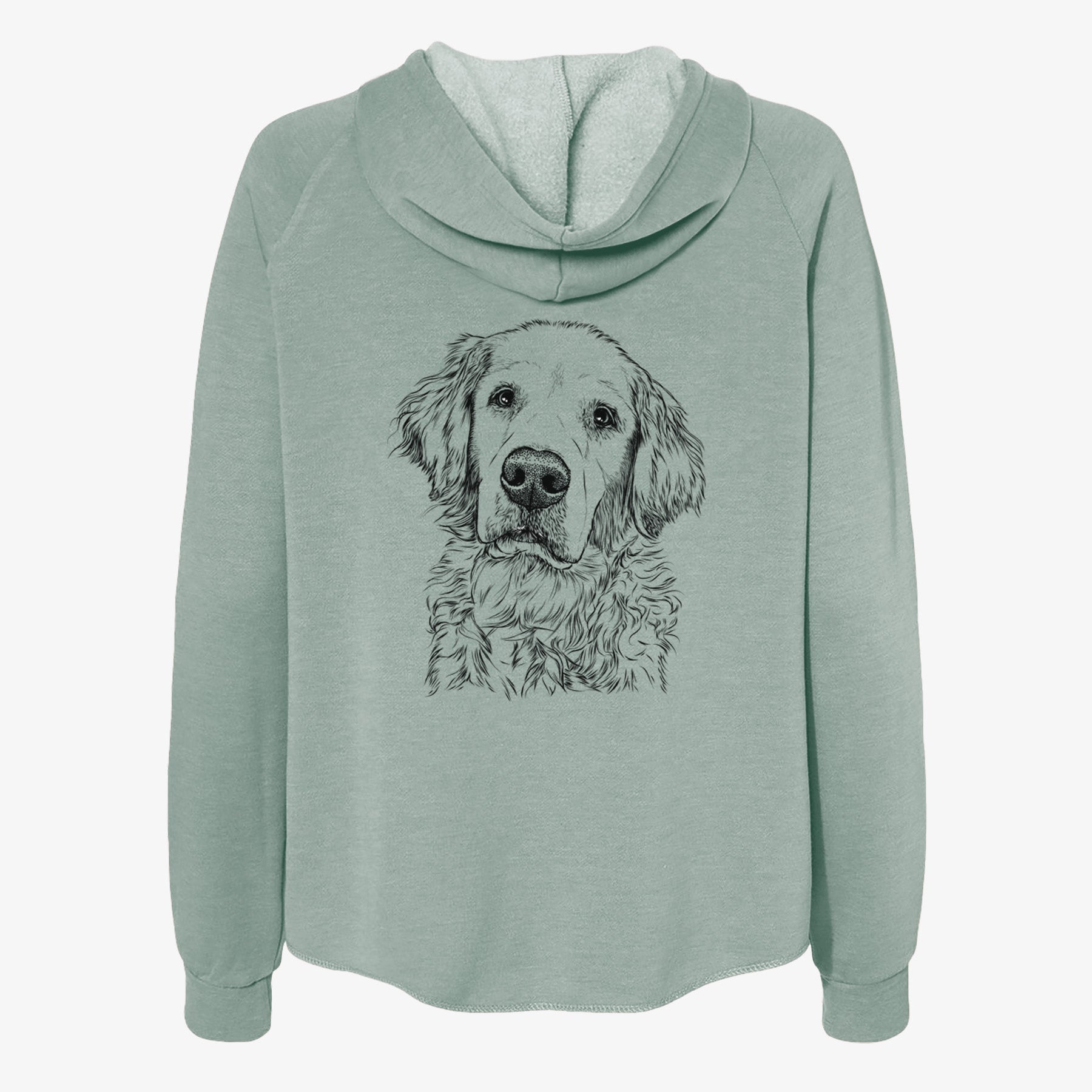 Loganator the Golden Retriever - Women's Cali Wave Zip-Up Sweatshirt