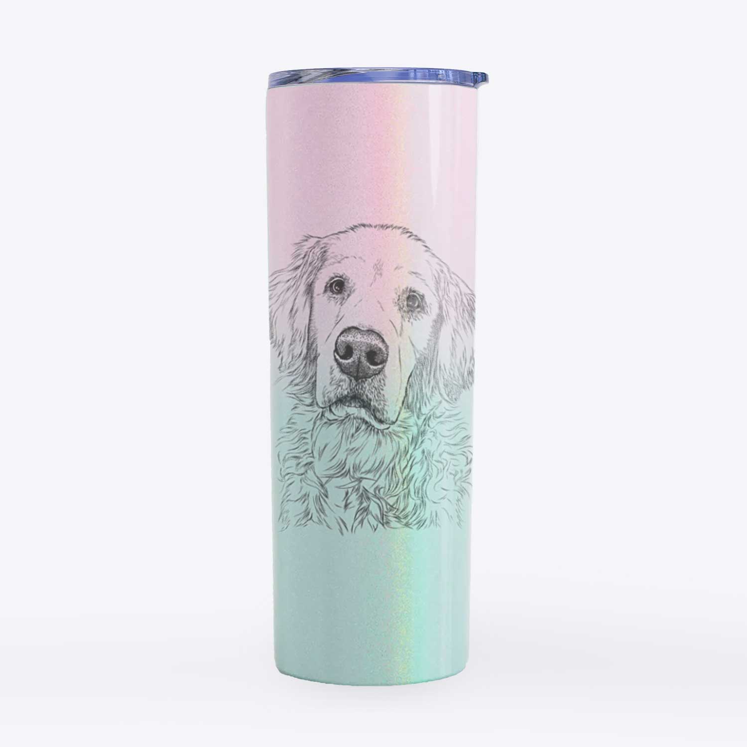 Loganator the Golden Retriever - 20oz Skinny Tumbler