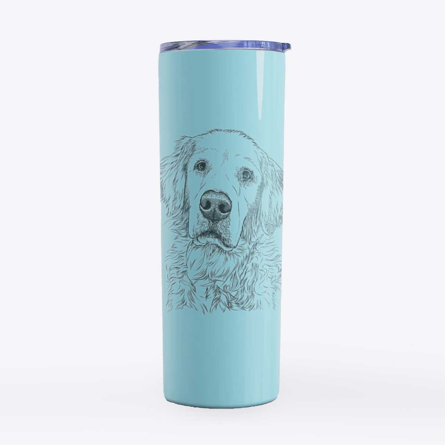 Loganator the Golden Retriever - 20oz Skinny Tumbler