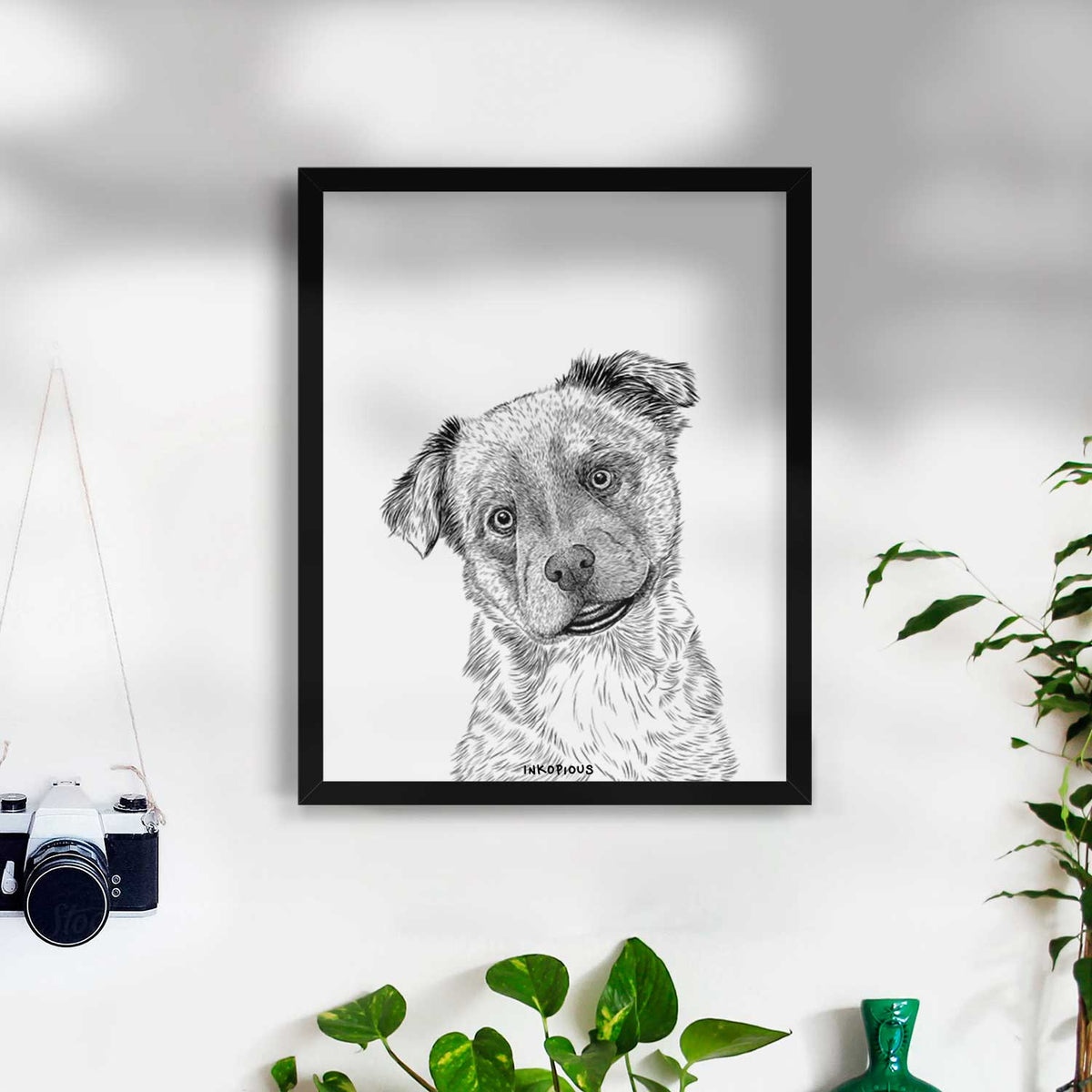 Loki Bear the Australian Cattle Dog Mix Art Print
