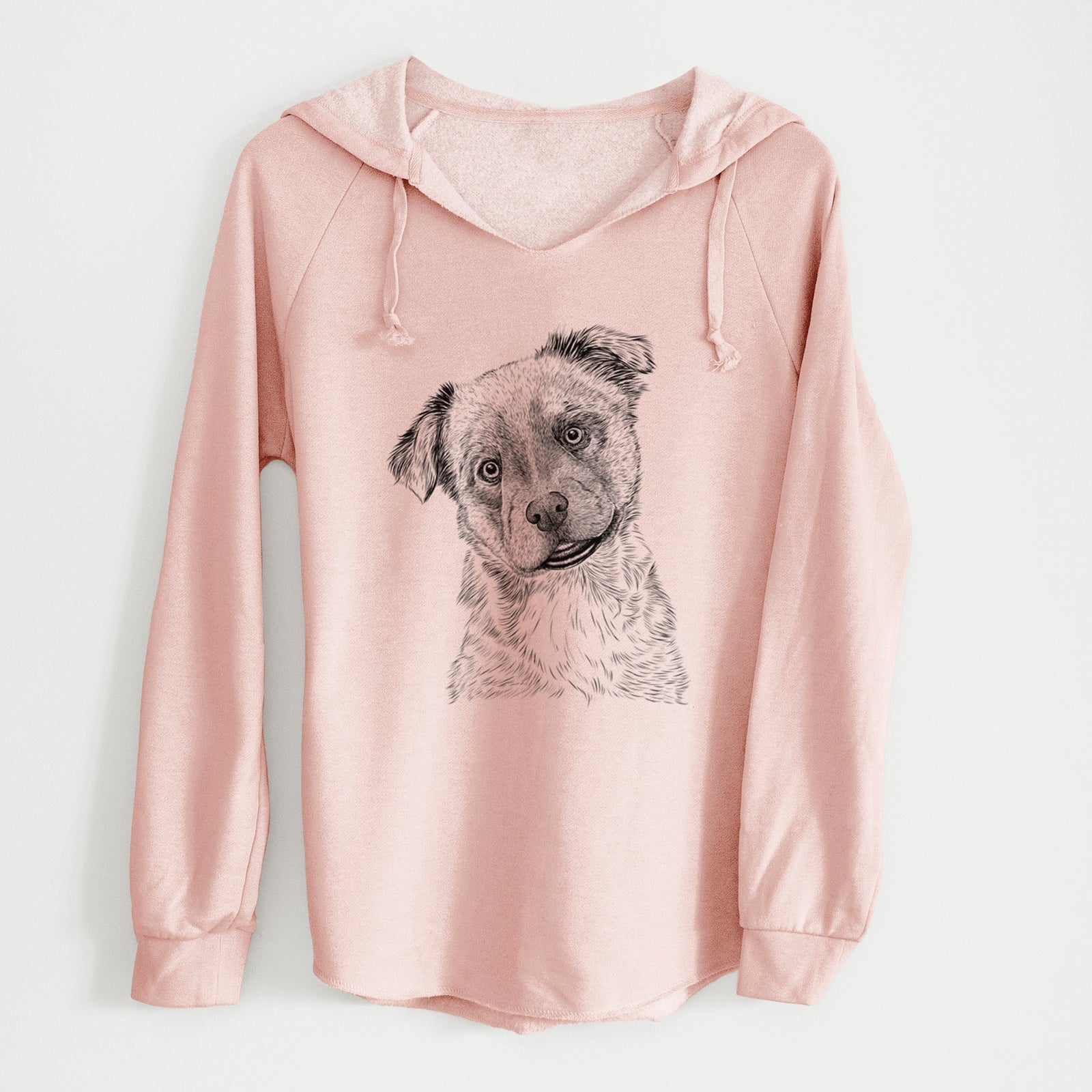 Bare Loki Bear the Australian Cattle Dog Mix - Cali Wave Hooded Sweatshirt