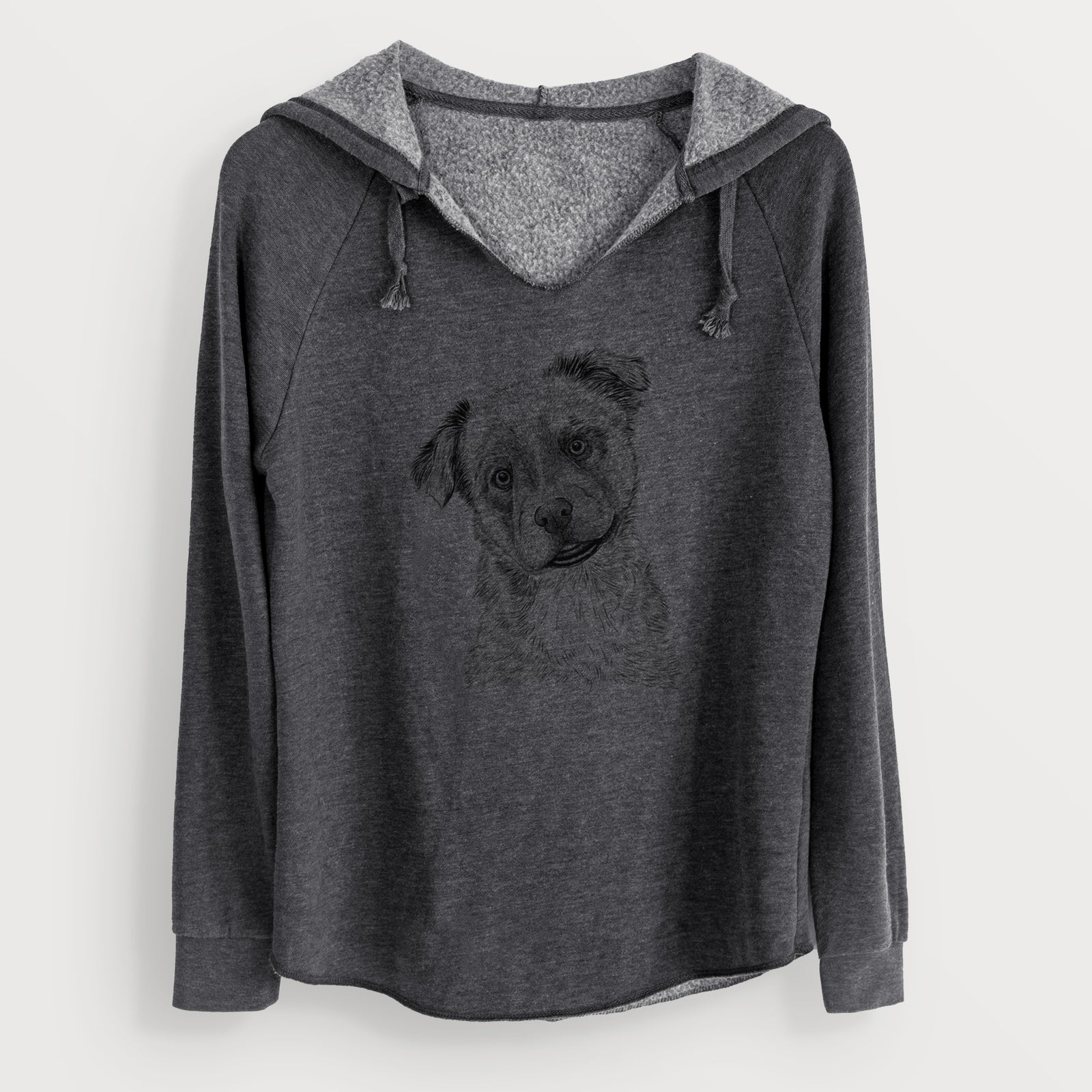 Bare Loki Bear the Australian Cattle Dog Mix - Cali Wave Hooded Sweatshirt