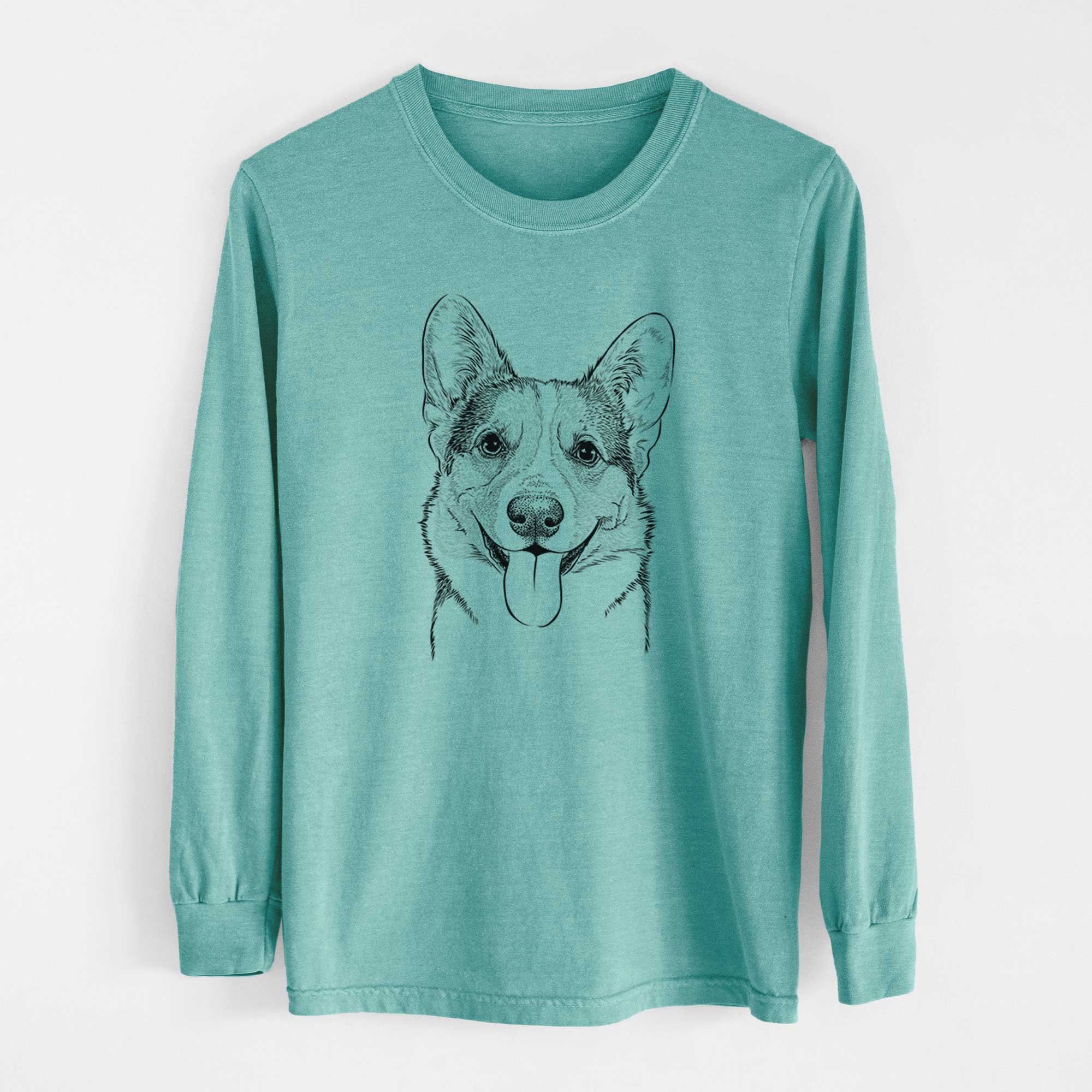 Bare Loki the Corgi - Heavyweight 100% Cotton Long Sleeve
