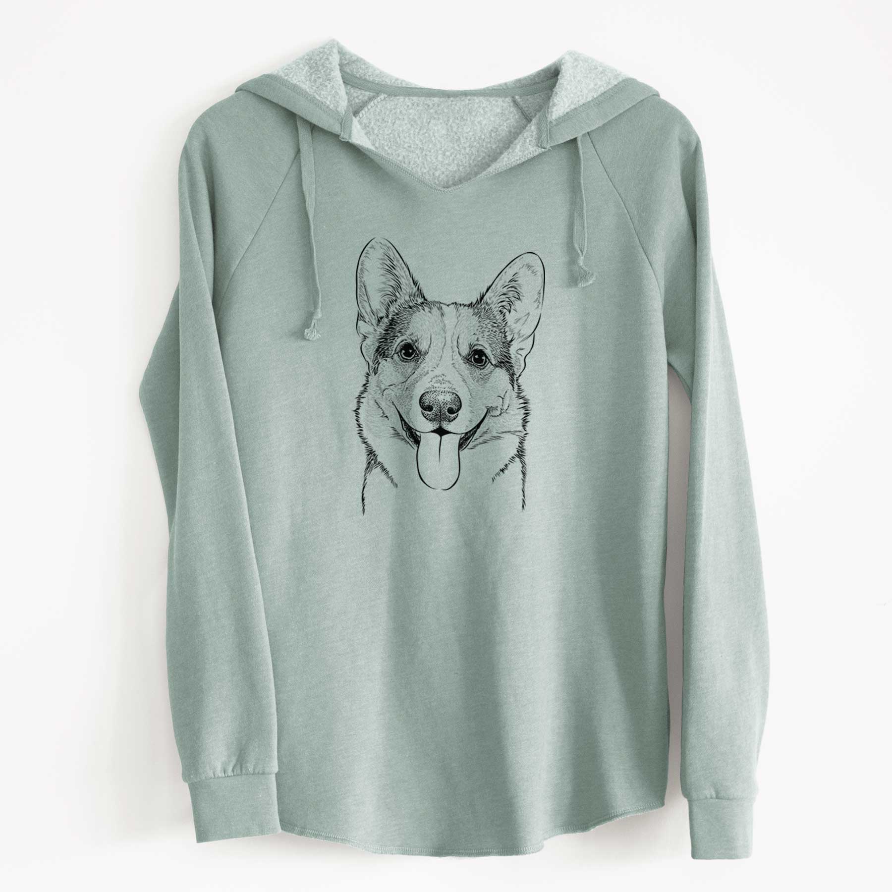 Bare Loki the Corgi - Cali Wave Hooded Sweatshirt