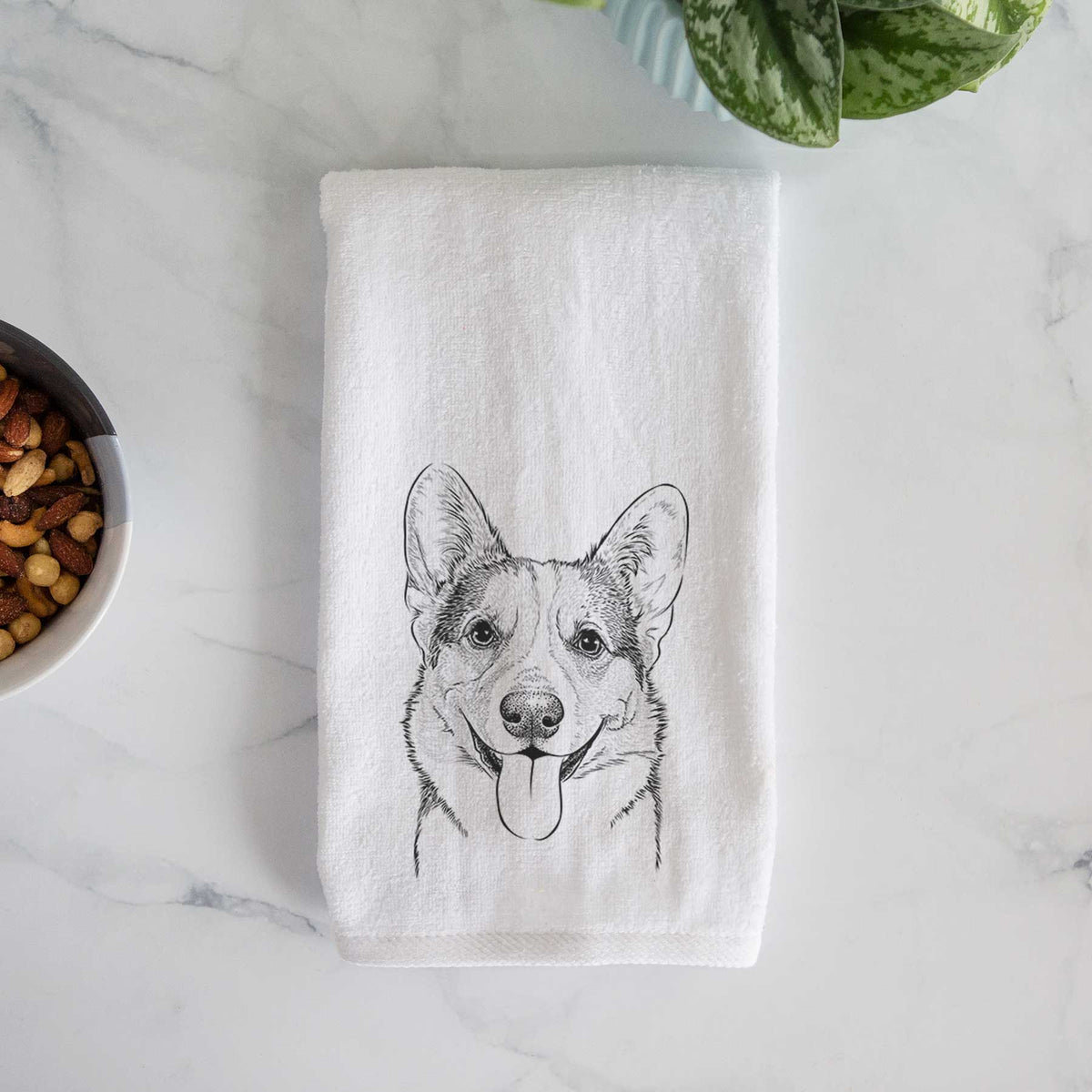 Loki the Corgi Decorative Hand Towel