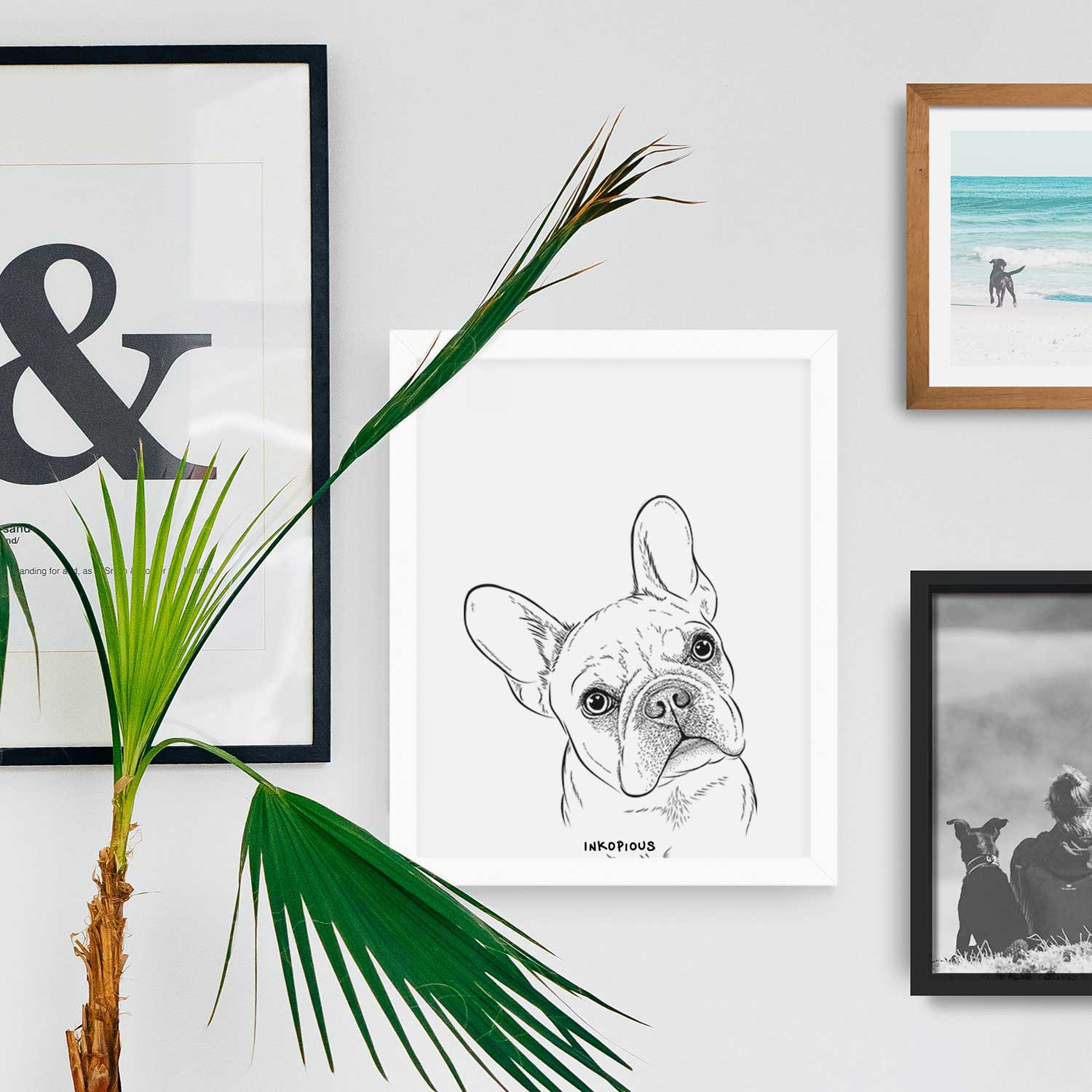 Loki the French Bulldog Art Print