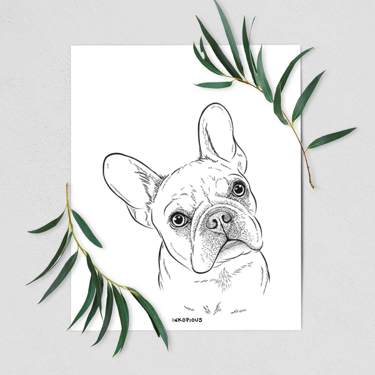 Loki the French Bulldog Art Print