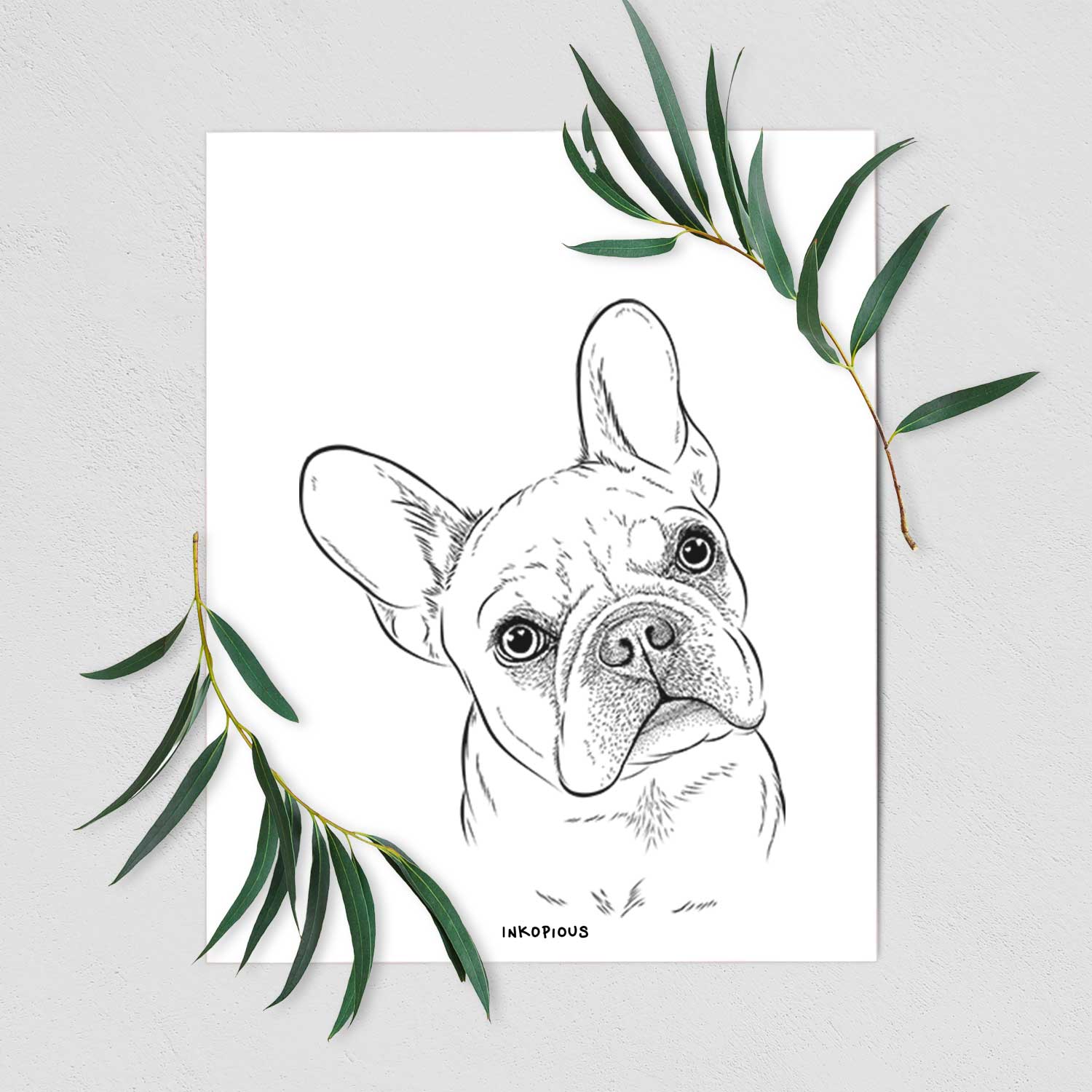 Loki the French Bulldog Art Print