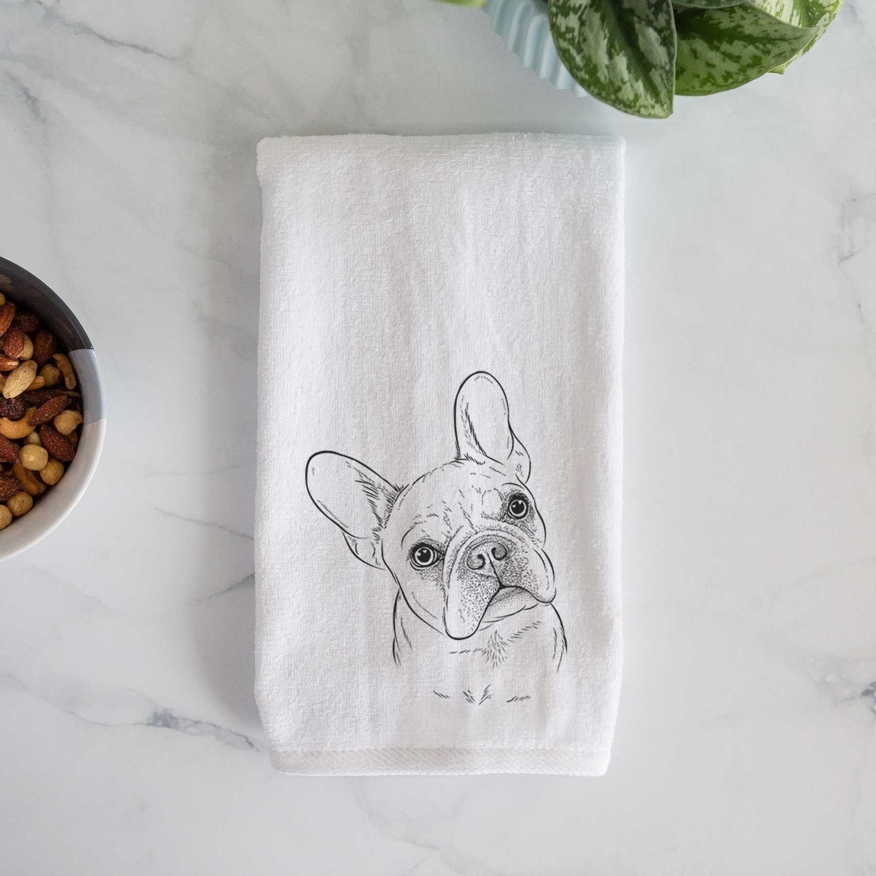 Loki the French Bulldog Decorative Hand Towel