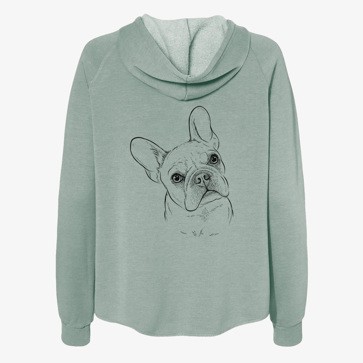 Loki the French Bulldog - Women's Cali Wave Zip-Up Sweatshirt