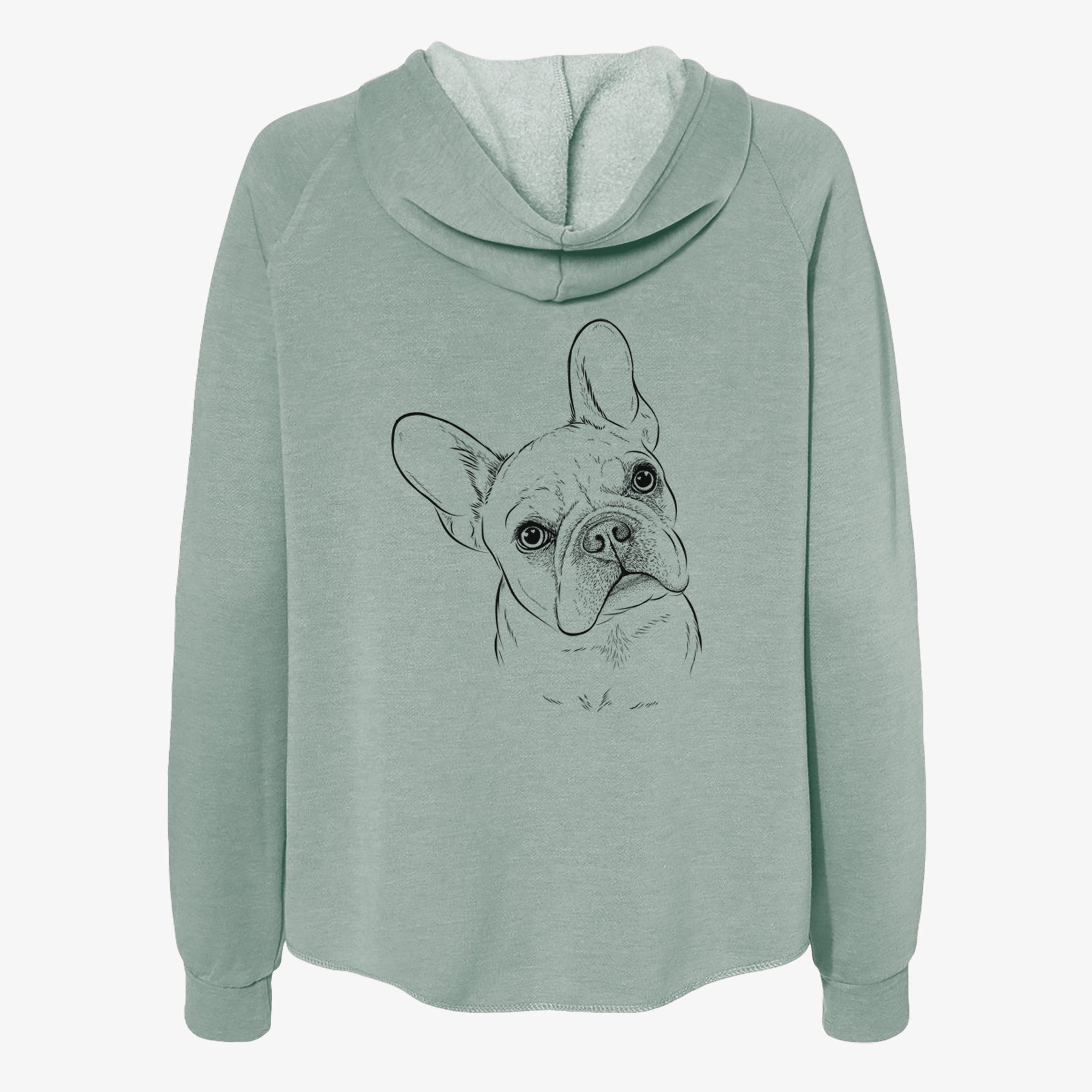 Loki the French Bulldog - Women's Cali Wave Zip-Up Sweatshirt