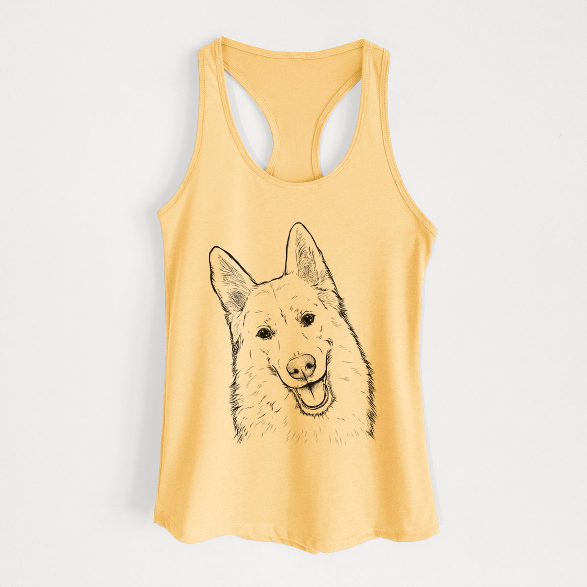 Loki the Husky Shepherd Mix - Women's Racerback Tanktop