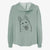 Loki the Husky Shepherd Mix - Women's Cali Wave Zip-Up Sweatshirt