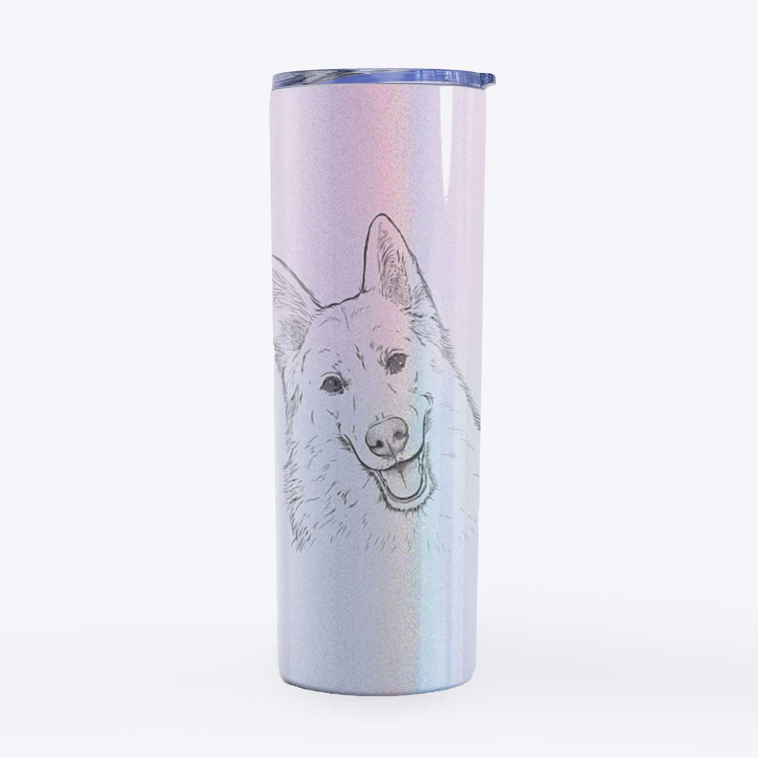 Loki the Husky Shepherd Mix - 20oz Skinny Tumbler