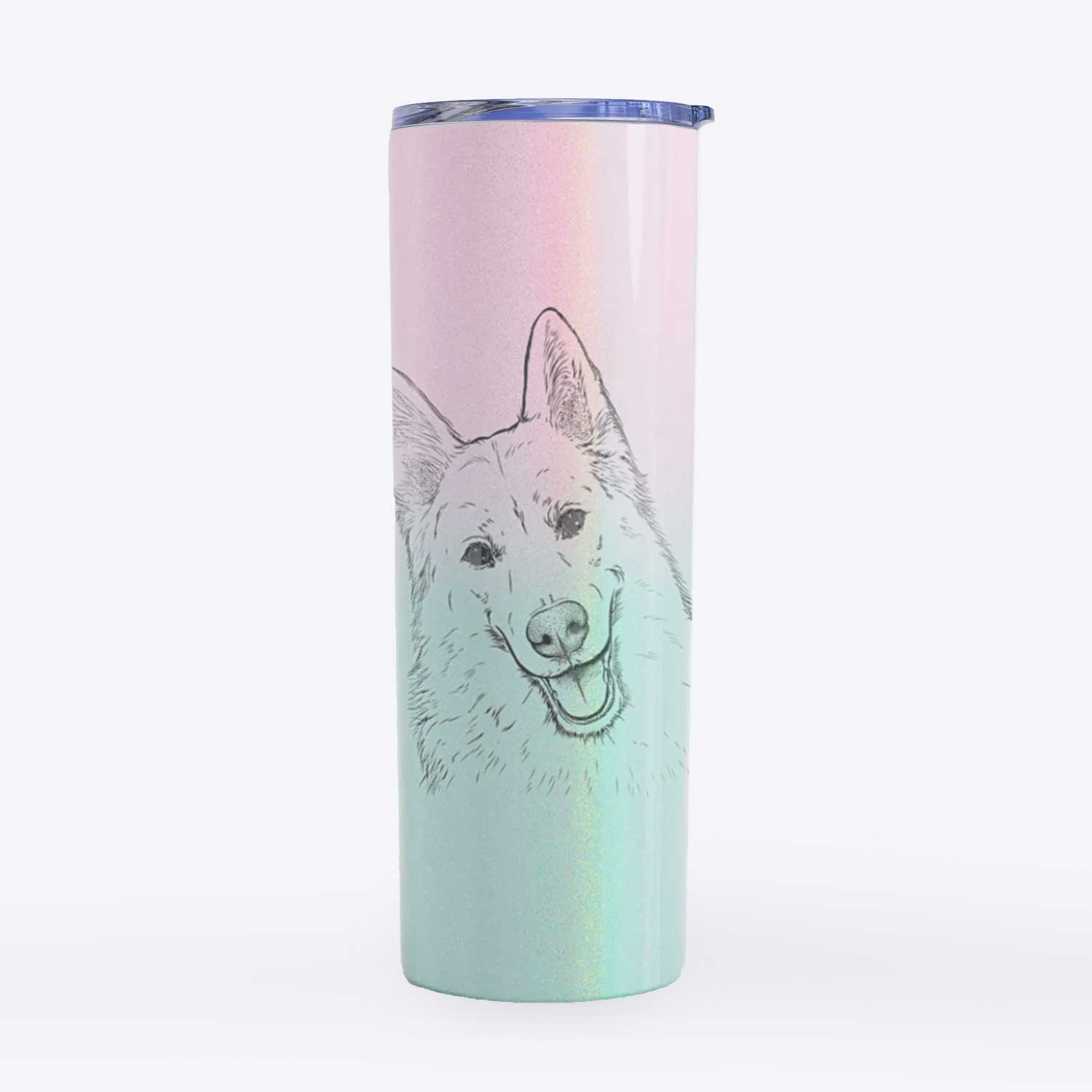 Loki the Husky Shepherd Mix - 20oz Skinny Tumbler