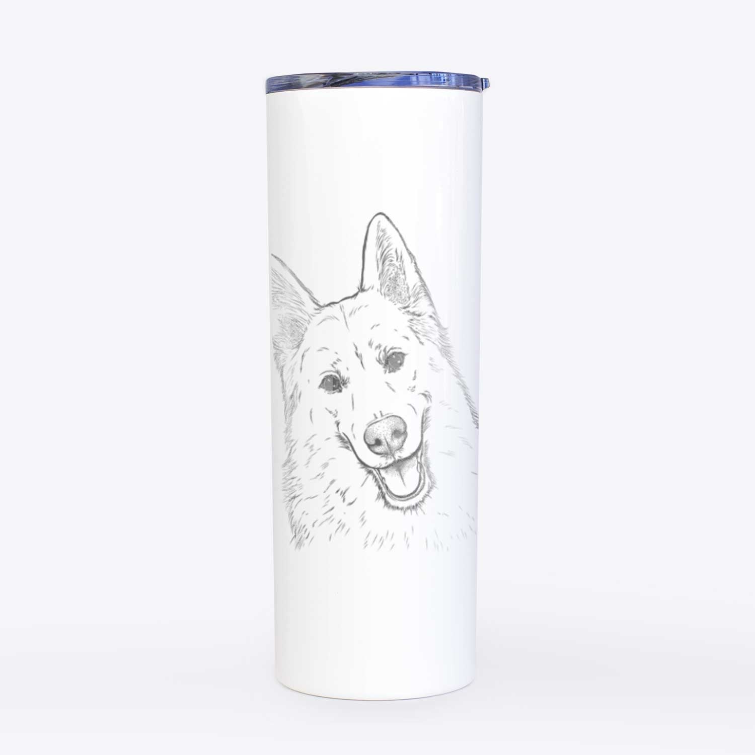 Loki the Husky Shepherd Mix - 20oz Skinny Tumbler