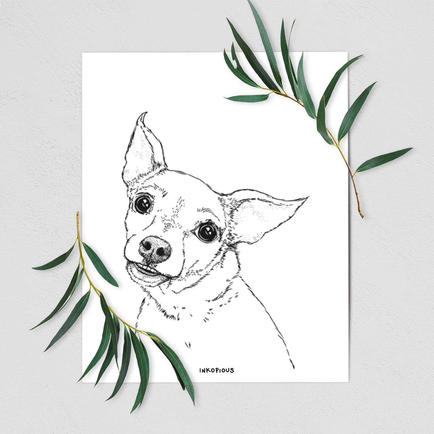 Lola the Chiweenie Art Print