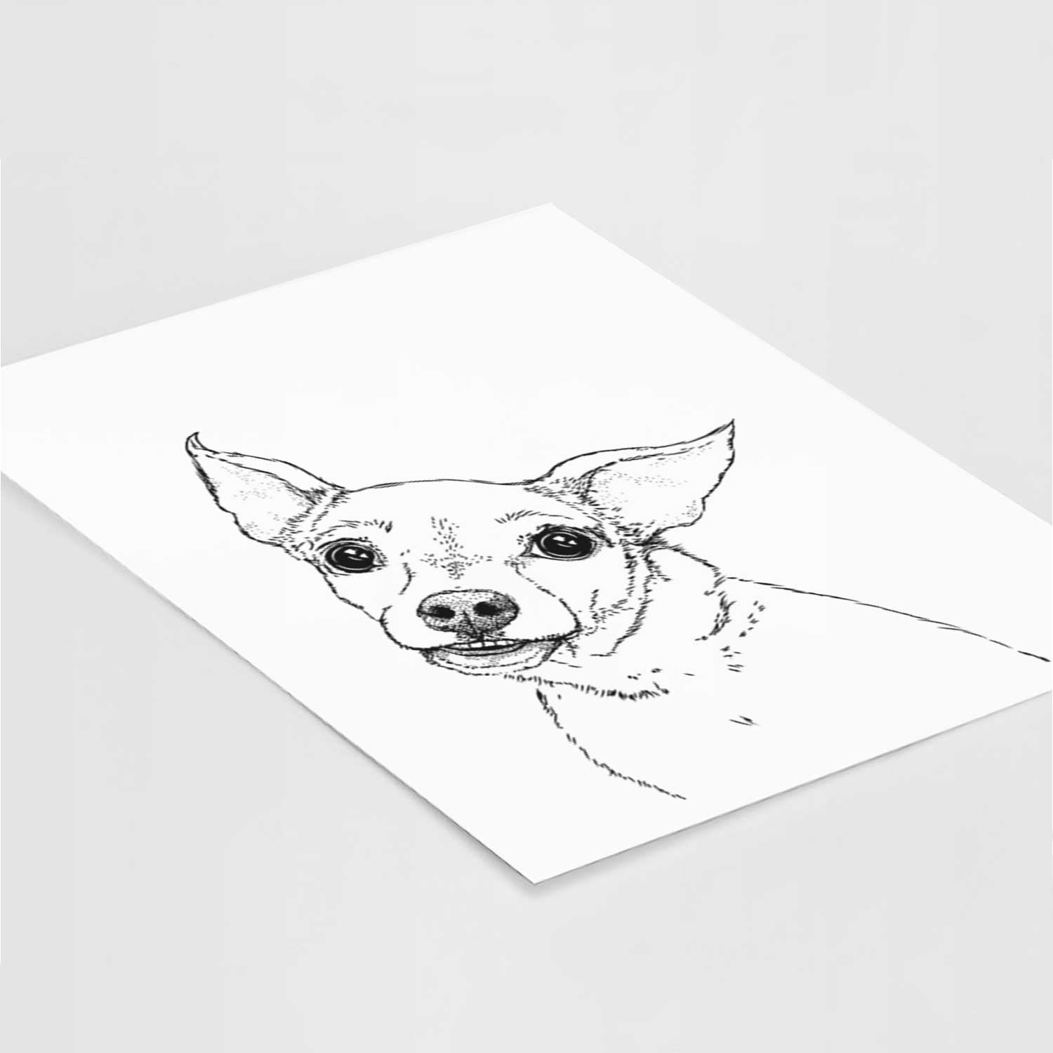Lola the Chiweenie Art Print