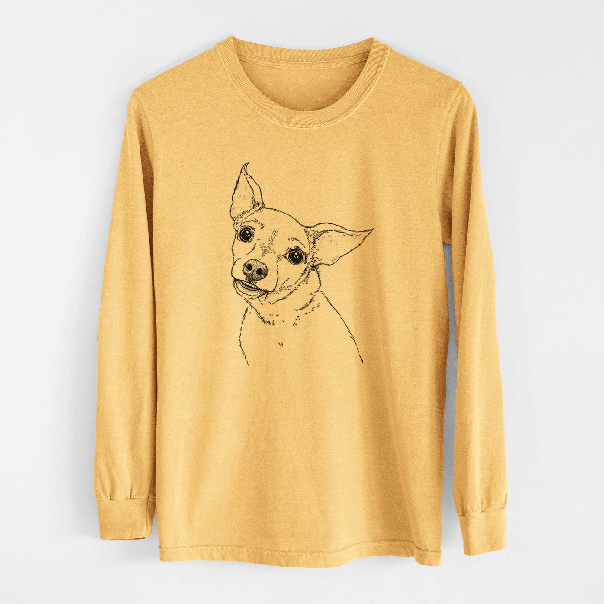 Bare Lola the Chiweenie - Heavyweight 100% Cotton Long Sleeve