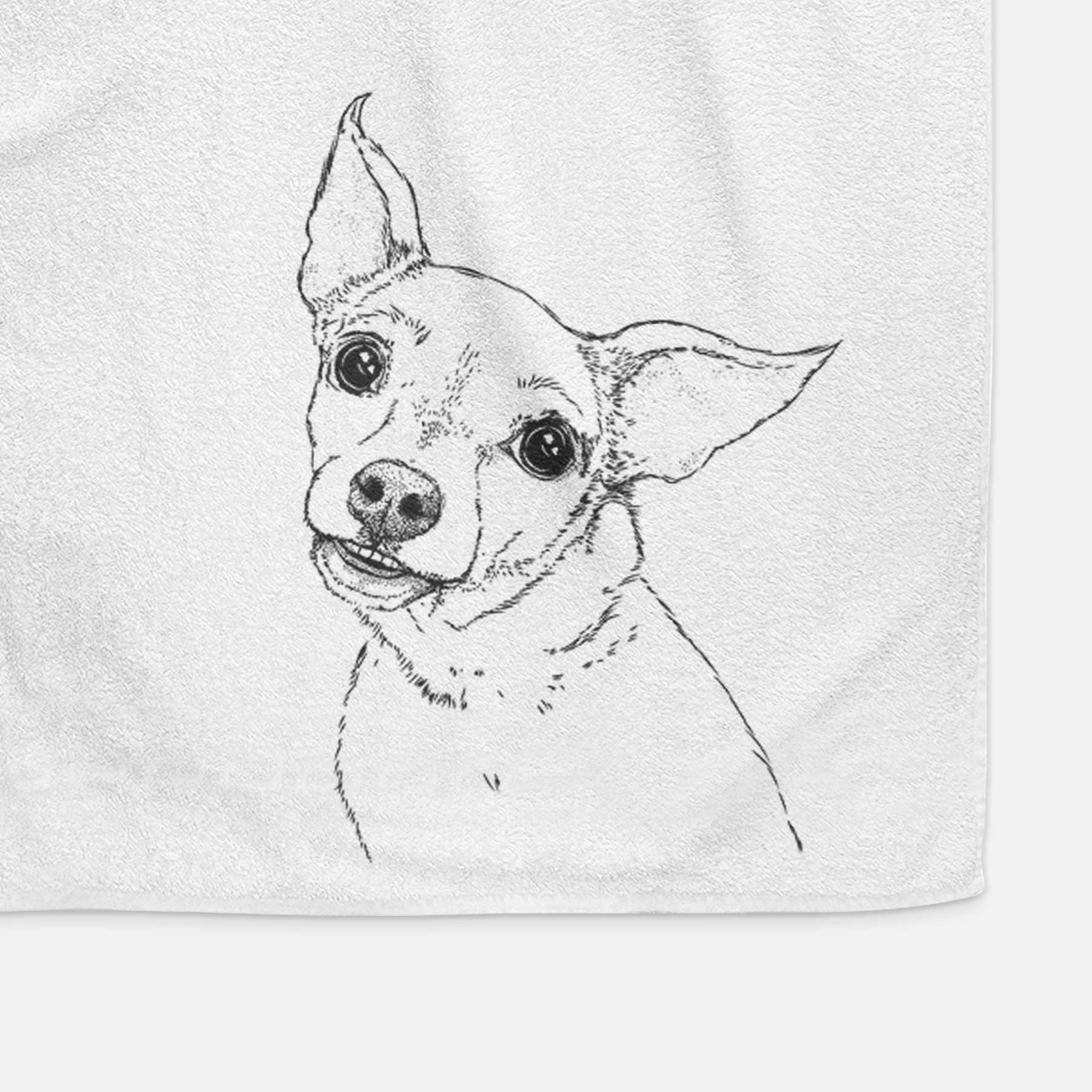 Lola the Chiweenie Decorative Hand Towel