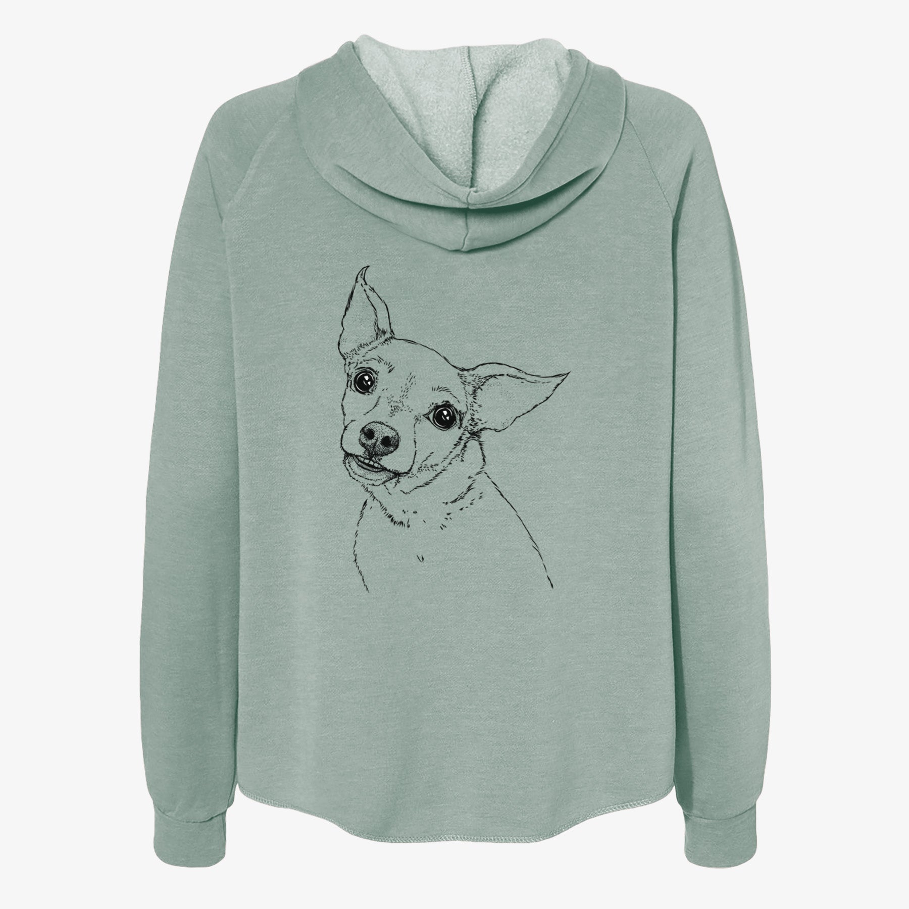 Lola the Chiweenie - Women's Cali Wave Zip-Up Sweatshirt