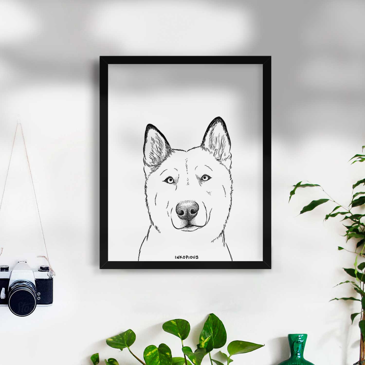 London the Siberian Husky Art Print