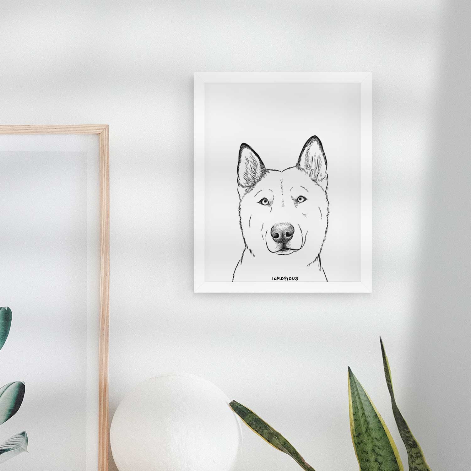 London the Siberian Husky Art Print