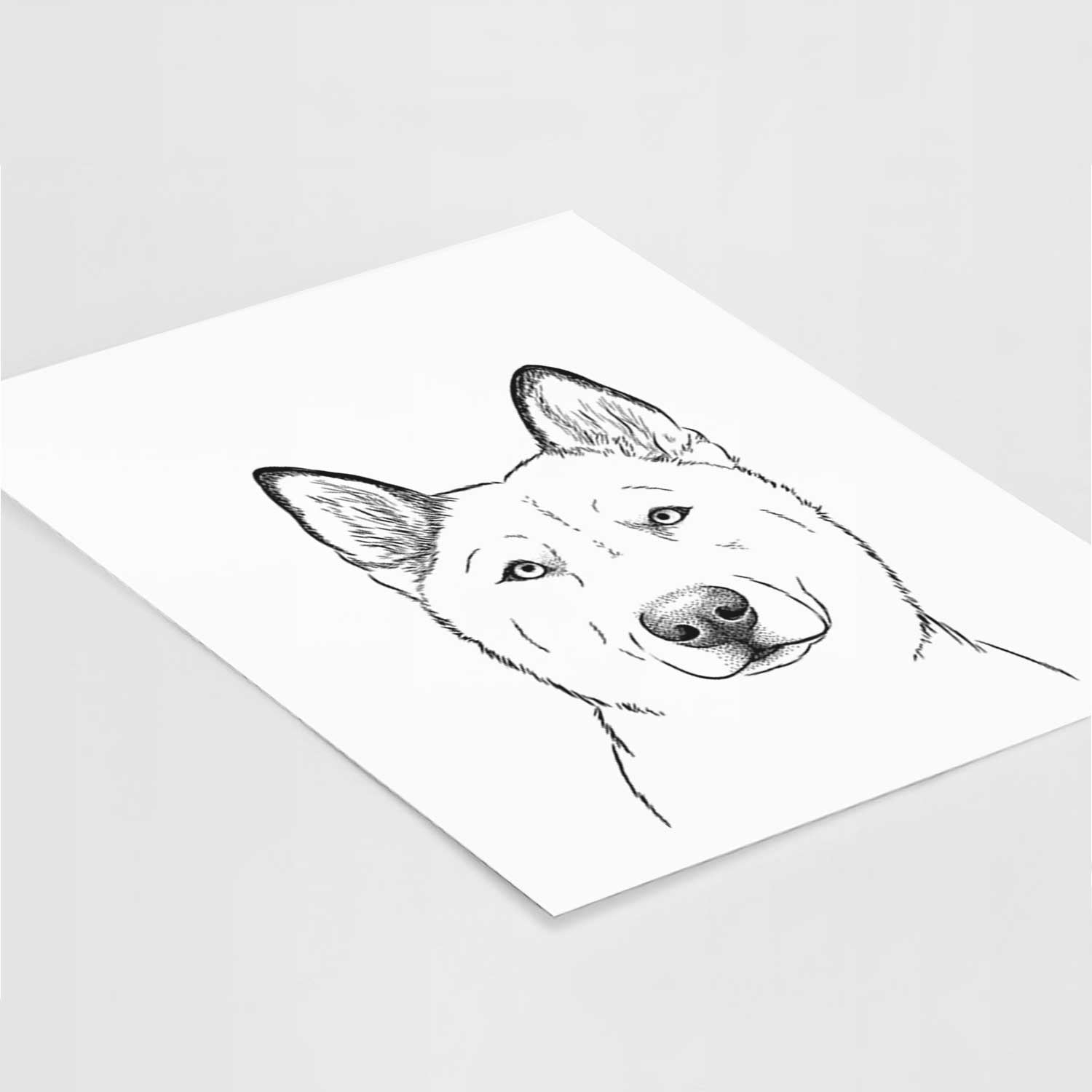 London the Siberian Husky Art Print